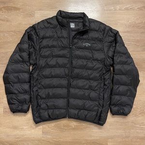 Men’s Callaway XL Puffer Jacket Black GOLF EUC